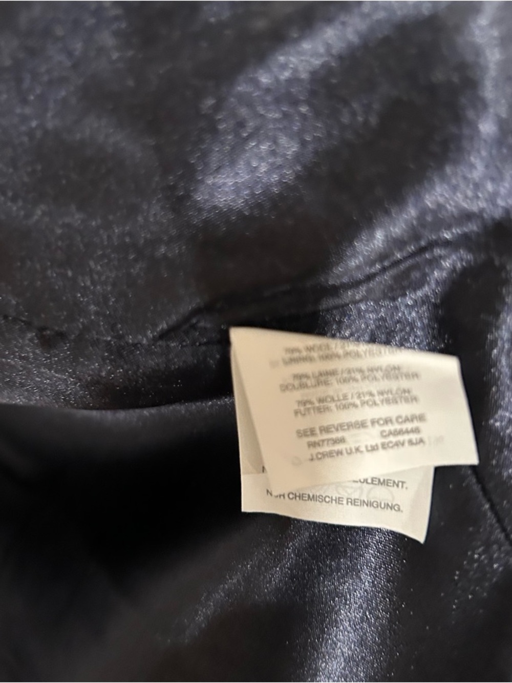 J.Crew women’s double breasted cobalt blue wool peacoat in size 14 nello gori - Picture 10 of 14